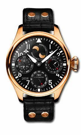 IWC Big Pilot Perpetual Calendar Red Gold / Black / Swiss Fine Time IW5026-09 (IW502609)